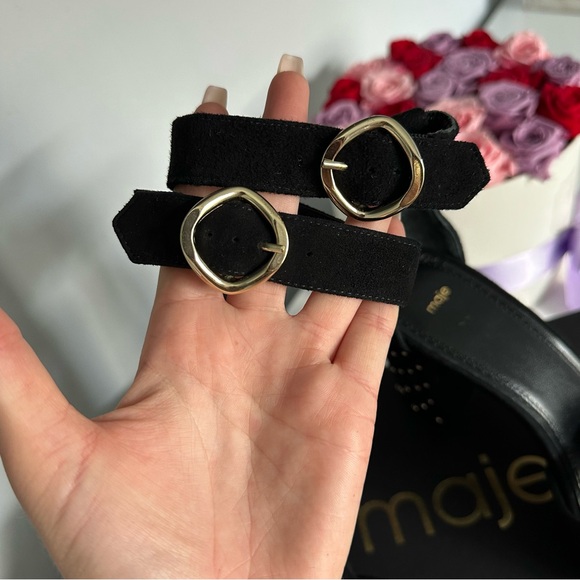 Maje Black block heels Size 37 - Picture 7 of 12